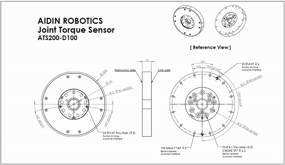 ATS200-D100关节转矩传感器绘图