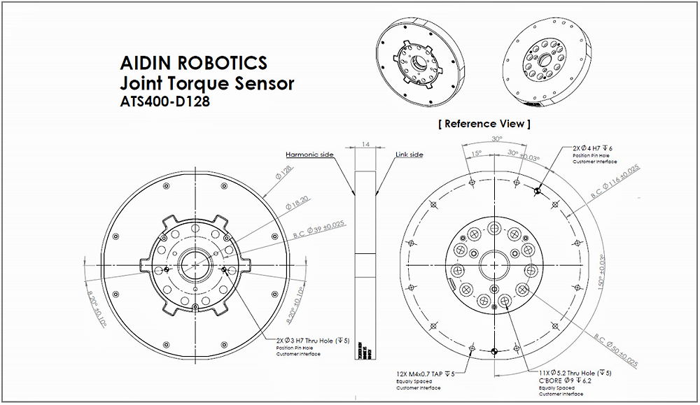 ATS400-D128关节转矩传感器绘图