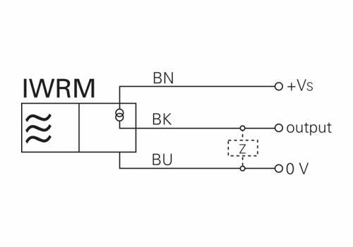 IWRM 30I9501 电感式测距传感器的接线图